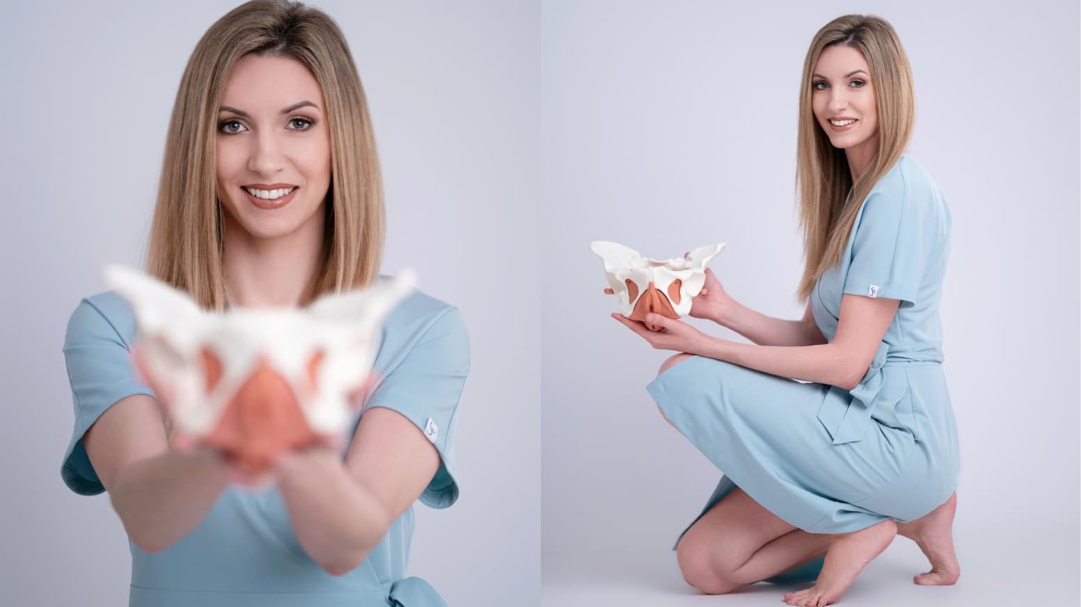 Jeanine White at work with a colleague